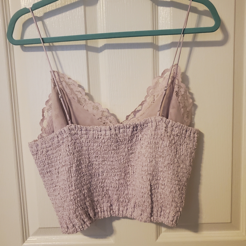 2/$10 Express Smocked Lace Bralette - Picture 3 of 3